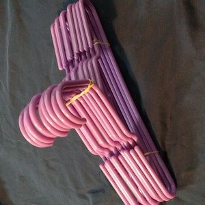 10 Purple Baby Hangers Long C Style Hooks